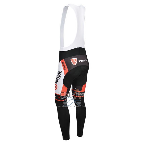 Trek Ropa Ciclismo Culotte Largo 2013 Mangas Largas Naranja y Blanco